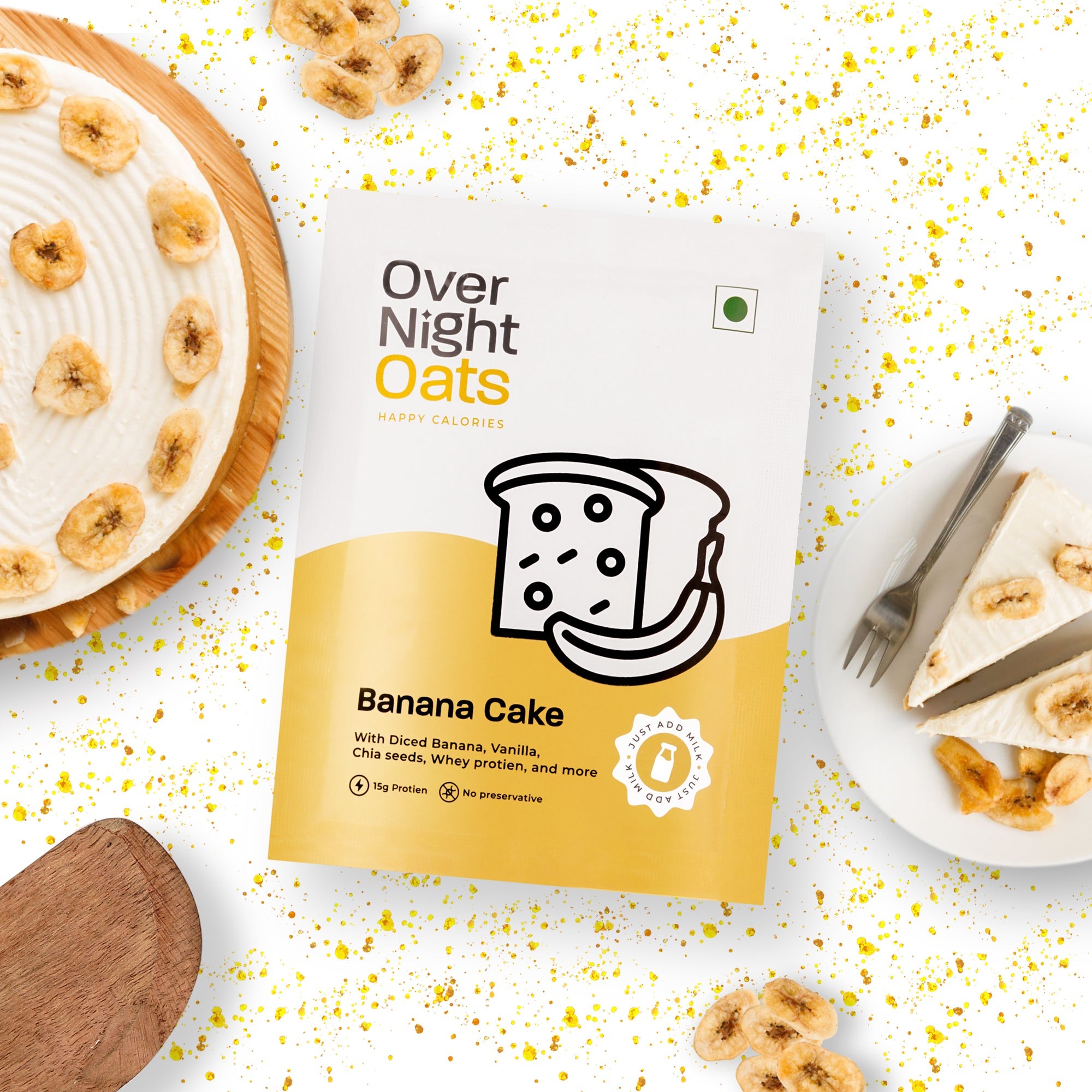Banana Cake 2-Single Serve Pouches (20g+ protein per serve)