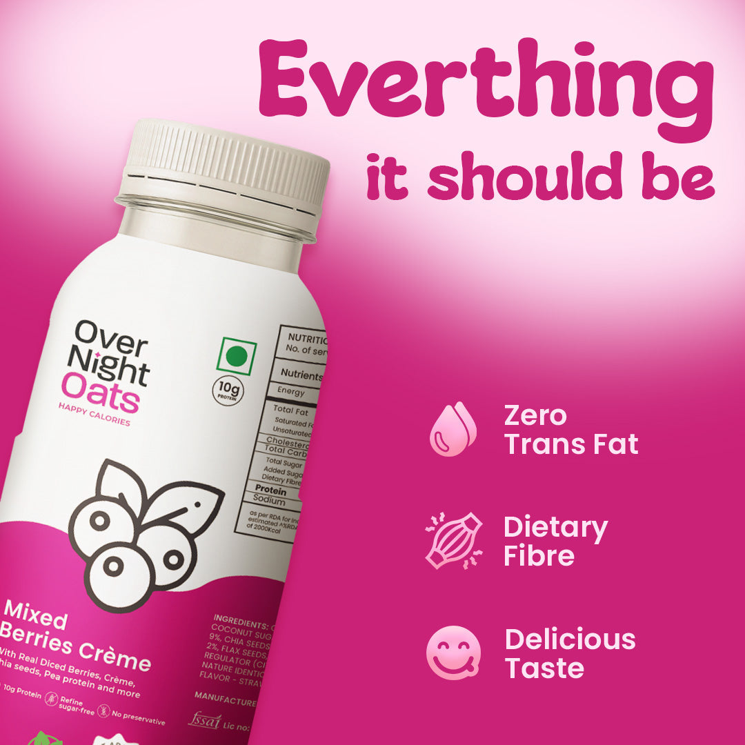 Vegan Mixed Berries Crème Oatmeal