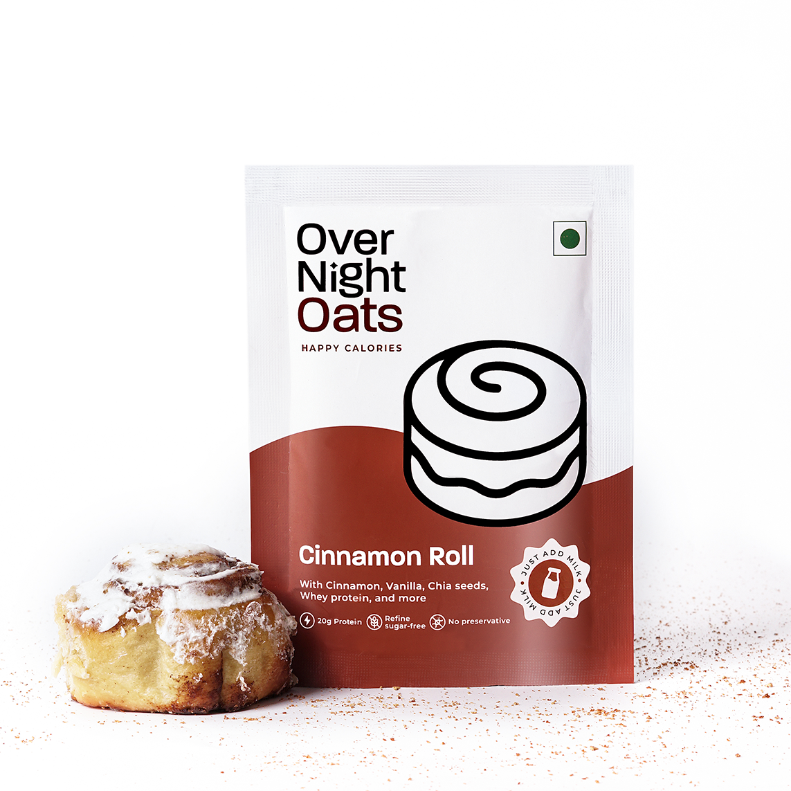 Cinnamon Roll 2-Single Serve Pouches (20g+ protein per serve)