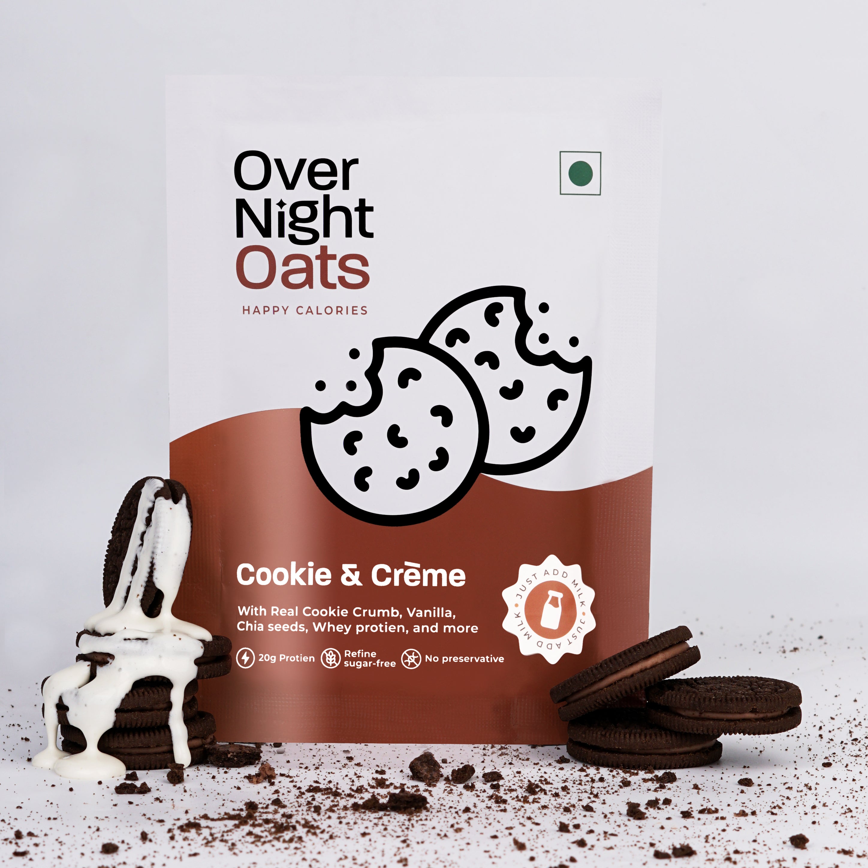 Healthy Cookies & Crème Flavored Oats