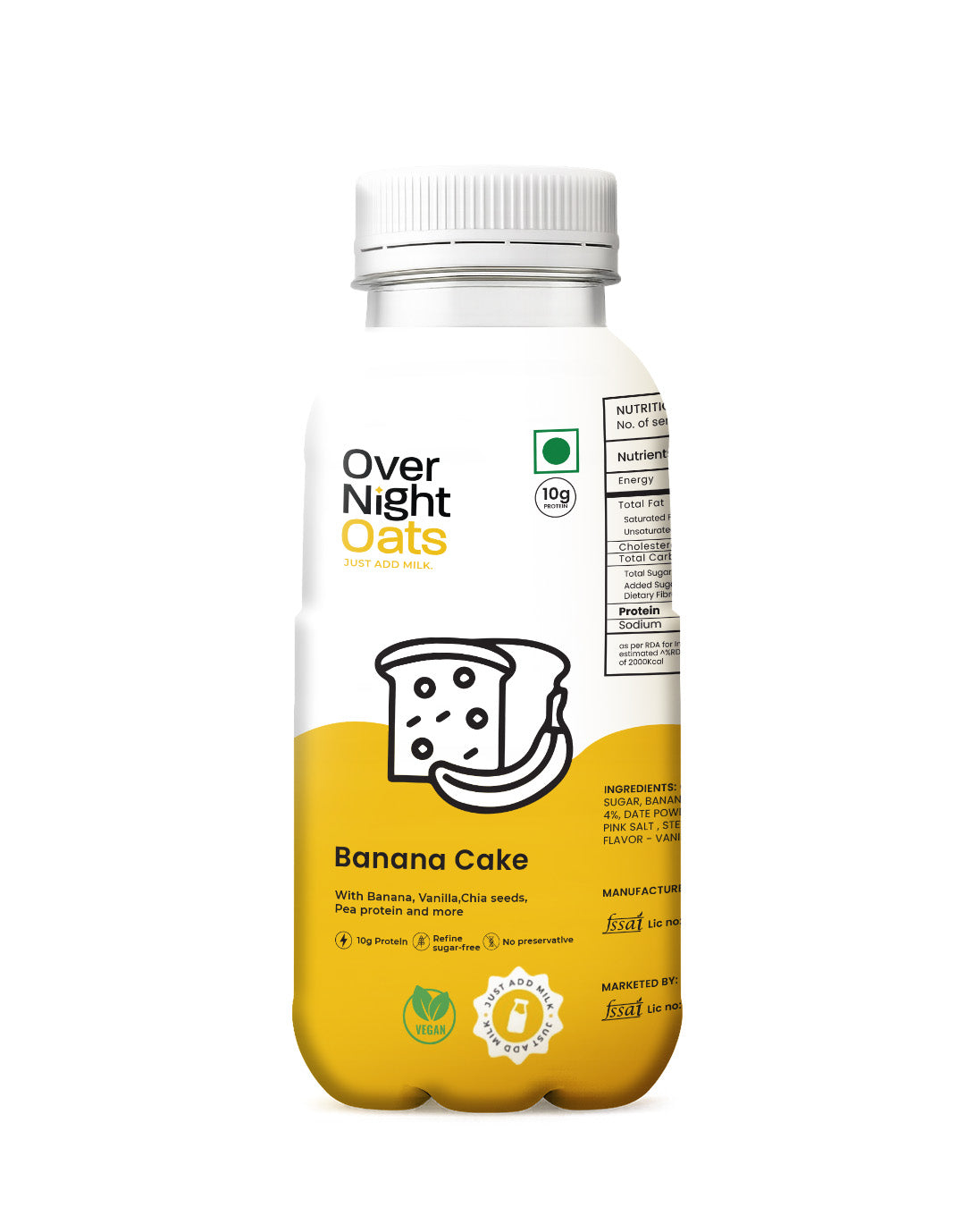 Vegan Banana Cake Oatmeal