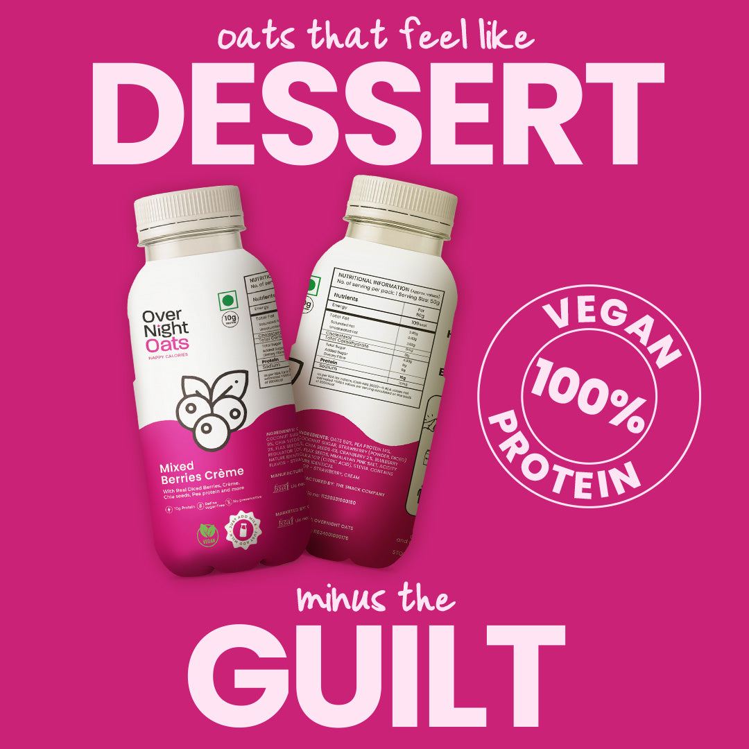 Vegan Mixed Berries Crème Oatmeal